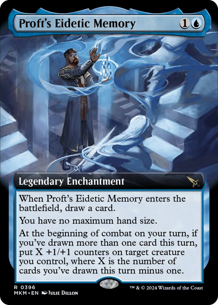 Proft's Eidetic Memory (Extended Art) [Murders at Karlov Manor] | Card Merchant Takapuna