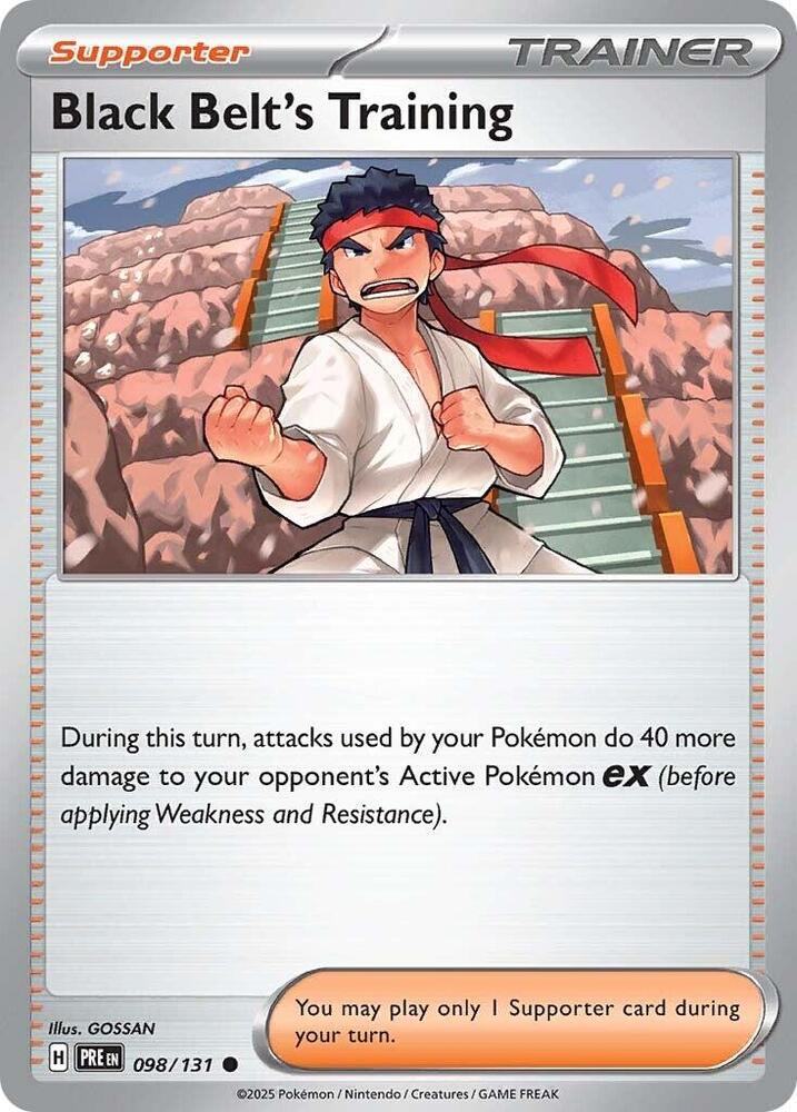 Black Belt's Training (098/131) [Scarlet & Violet: Prismatic Evolutions] | Card Merchant Takapuna