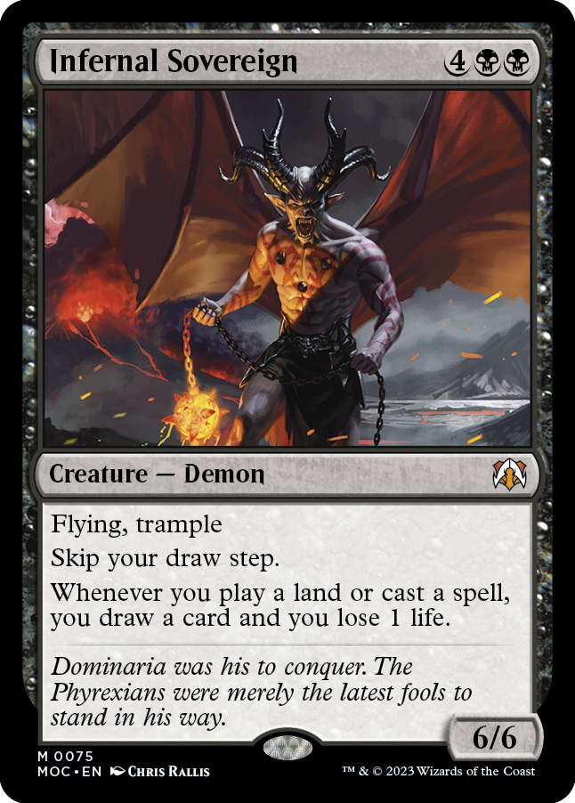 Infernal Sovereign [March of the Machine Commander] | Card Merchant Takapuna