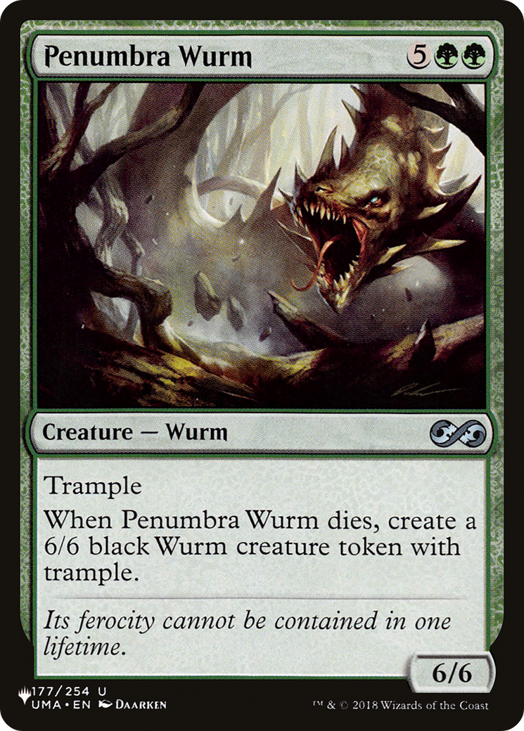 Penumbra Wurm [The List Reprints] | Card Merchant Takapuna