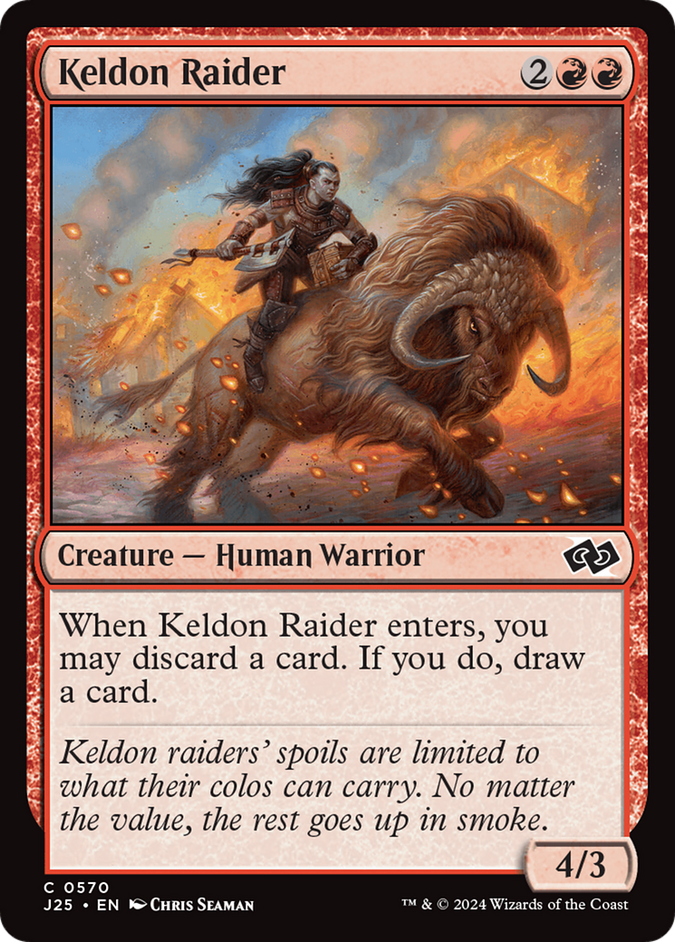 Keldon Raider [Foundations Jumpstart] | Card Merchant Takapuna