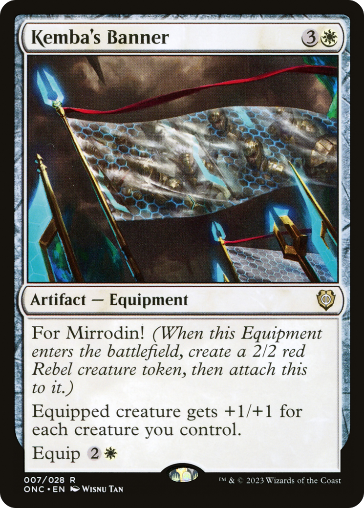 Kemba's Banner [Phyrexia: All Will Be One Commander] | Card Merchant Takapuna