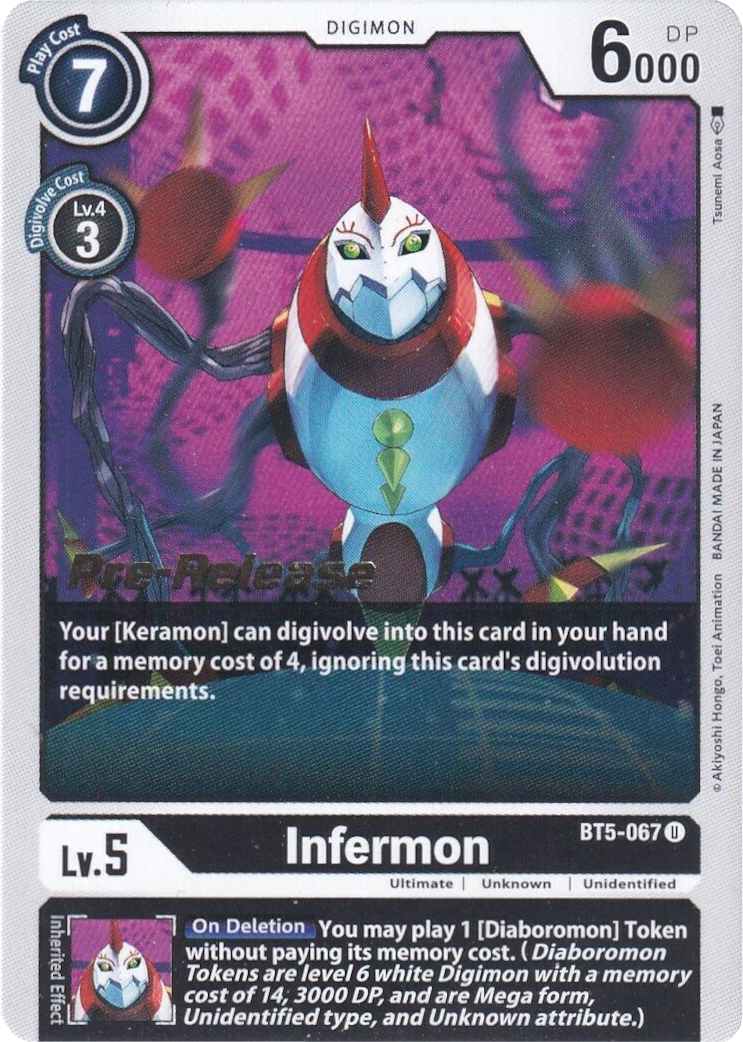 Infermon [BT5-067] [Battle of Omni Pre-Release Promos] | Card Merchant Takapuna