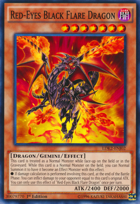 Red-Eyes Black Flare Dragon [LDK2-ENJ02] Common | Card Merchant Takapuna