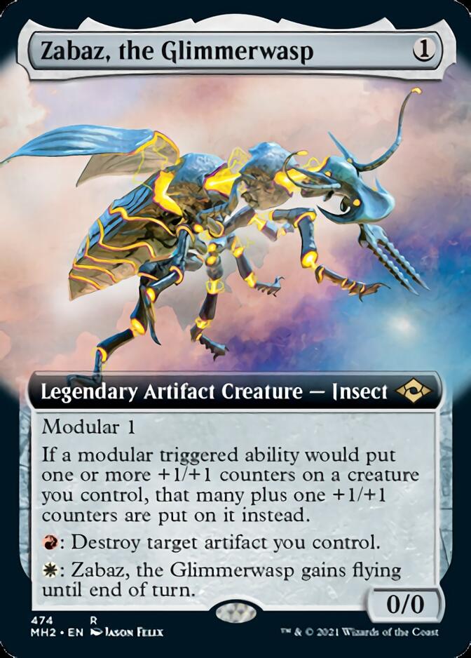 Zabaz, the Glimmerwasp (Extended Art) [Modern Horizons 2] | Card Merchant Takapuna