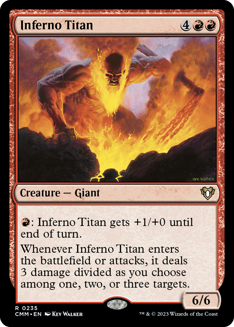 Inferno Titan [Commander Masters] | Card Merchant Takapuna