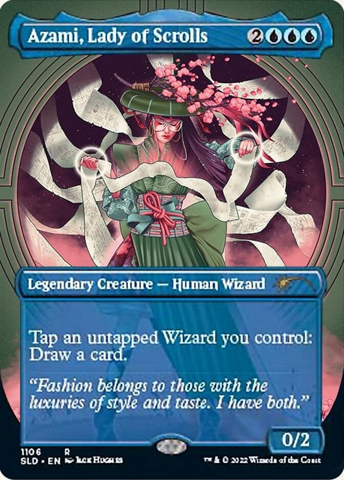 Azami, Lady of Scrolls (Borderless) [Secret Lair Drop Series] | Card Merchant Takapuna