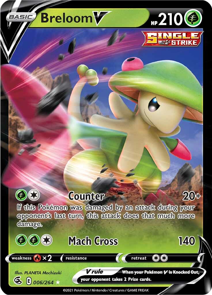 Breloom V (006/264) [Sword & Shield: Fusion Strike] | Card Merchant Takapuna