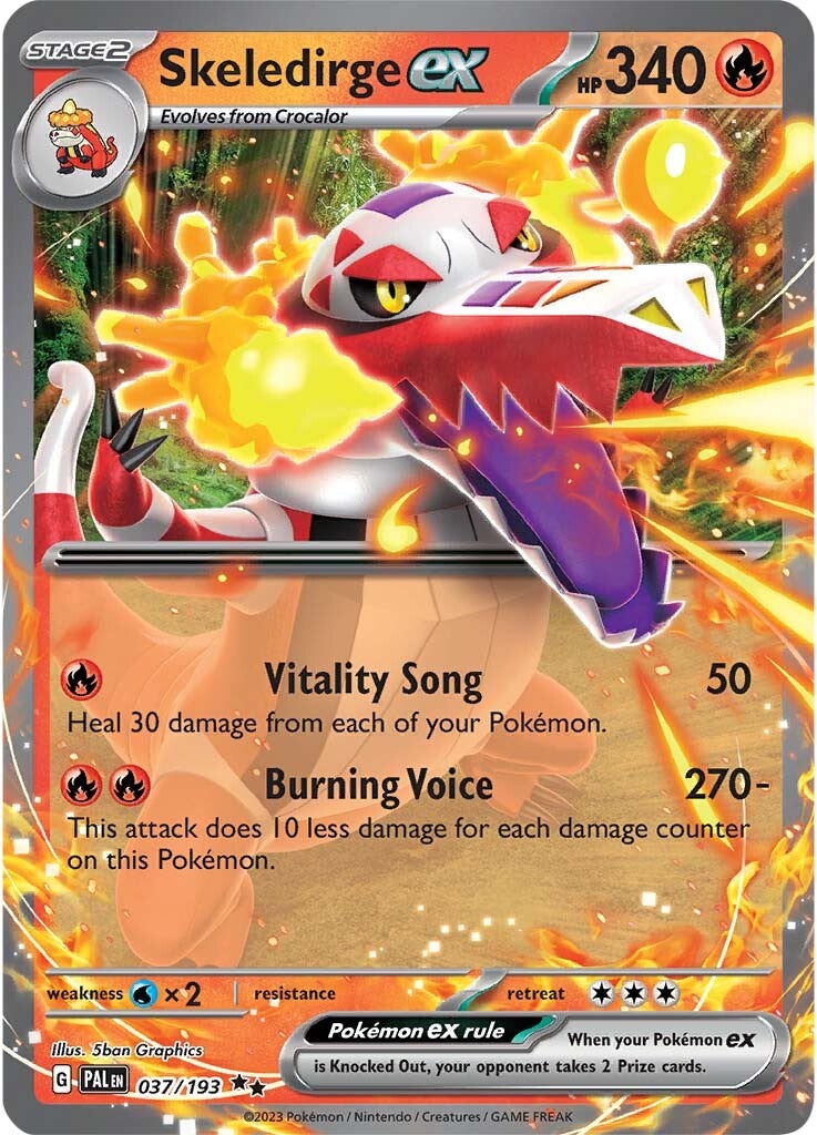 Skeledirge ex (037/193) [Scarlet & Violet: Paldea Evolved] | Card Merchant Takapuna