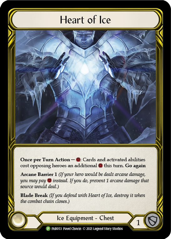 Heart of Ice (Golden) [FAB053] (Promo)  Cold Foil | Card Merchant Takapuna