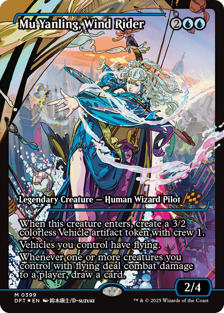 Mu Yanling, Wind Rider (Showcase) [Aetherdrift] | Card Merchant Takapuna