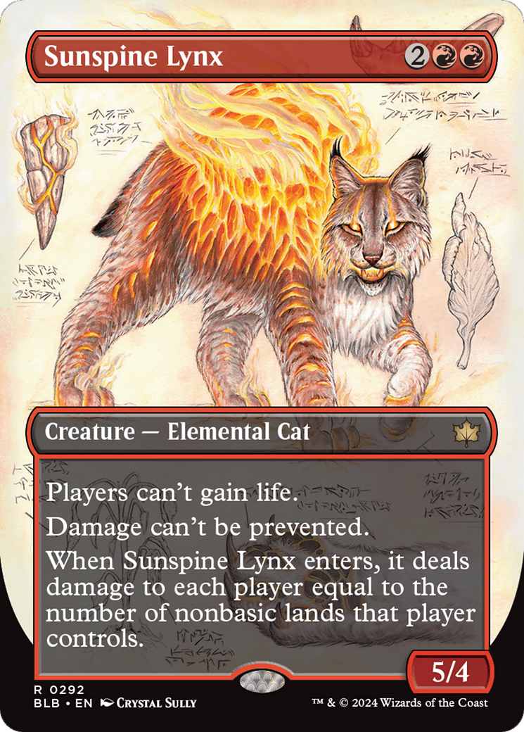 Sunspine Lynx (Borderless) [Bloomburrow] | Card Merchant Takapuna