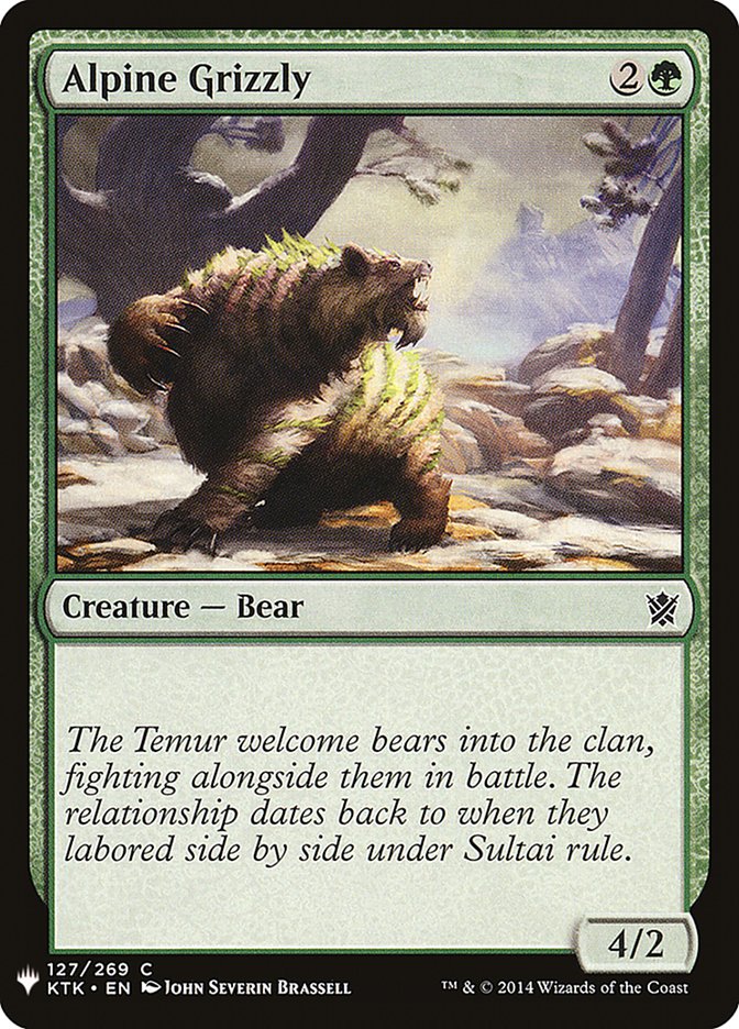 Alpine Grizzly [Mystery Booster] | Card Merchant Takapuna