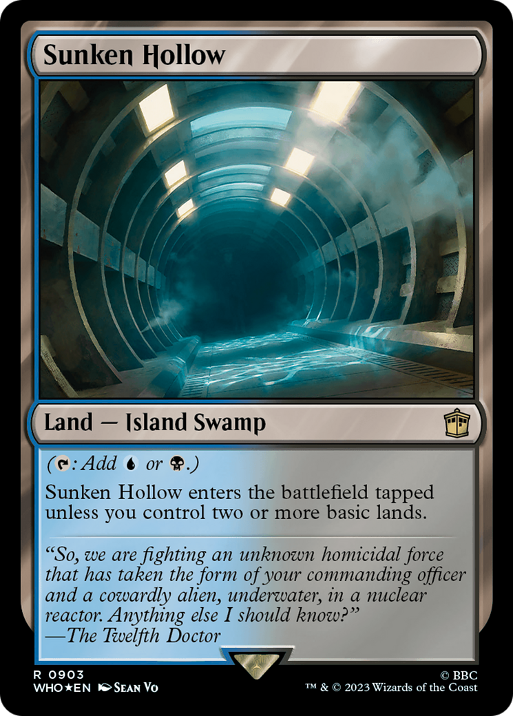 Sunken Hollow (Surge Foil) [Doctor Who] | Card Merchant Takapuna