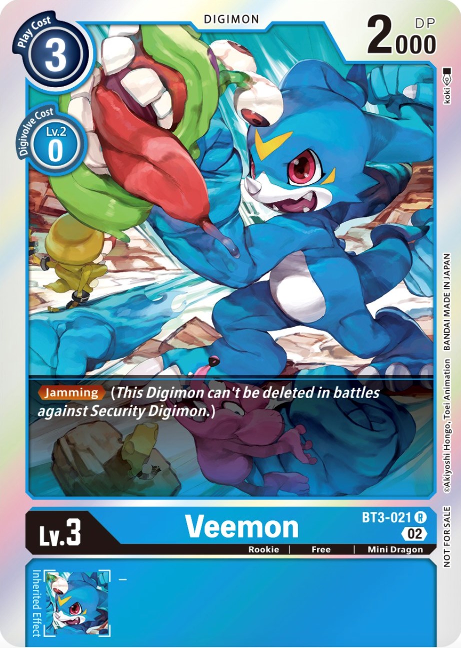 Veemon [BT3-021] (Official Tournament Pack Vol.8) [Release Special Booster Promos] | Card Merchant Takapuna