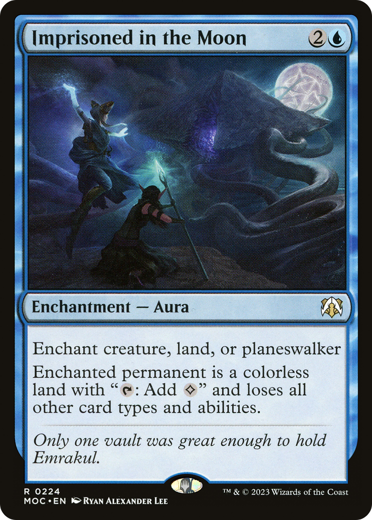 Imprisoned in the Moon [March of the Machine Commander] | Card Merchant Takapuna