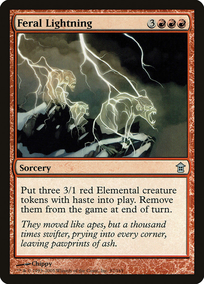 Feral Lightning [Saviors of Kamigawa] | Card Merchant Takapuna