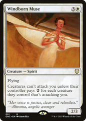 Windborn Muse [Phyrexia: All Will Be One Commander] | Card Merchant Takapuna