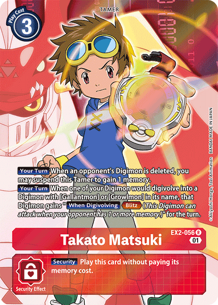 Takato Matsuki [EX2-056] (Alternate Art) [Digital Hazard] | Card Merchant Takapuna