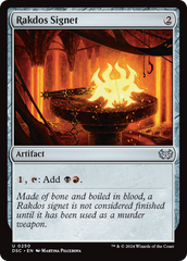 Rakdos Signet [Duskmourn: House of Horror Commander] | Card Merchant Takapuna