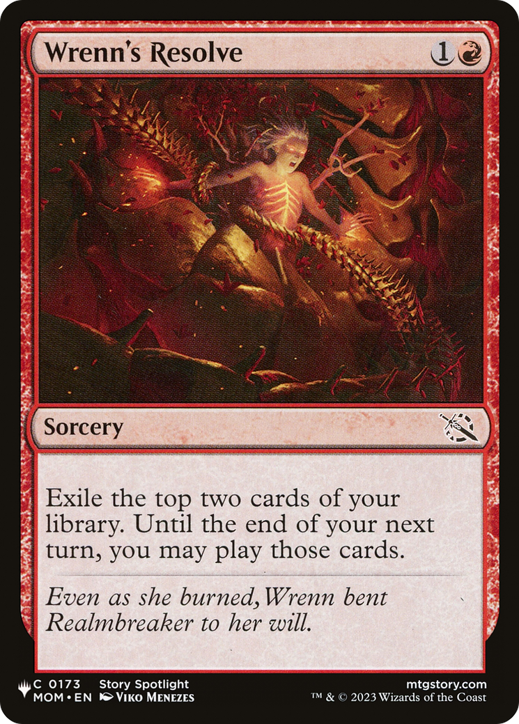 Wrenn's Resolve [The List Reprints] | Card Merchant Takapuna