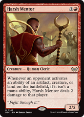 Harsh Mentor [Duskmourn: House of Horror Commander] | Card Merchant Takapuna