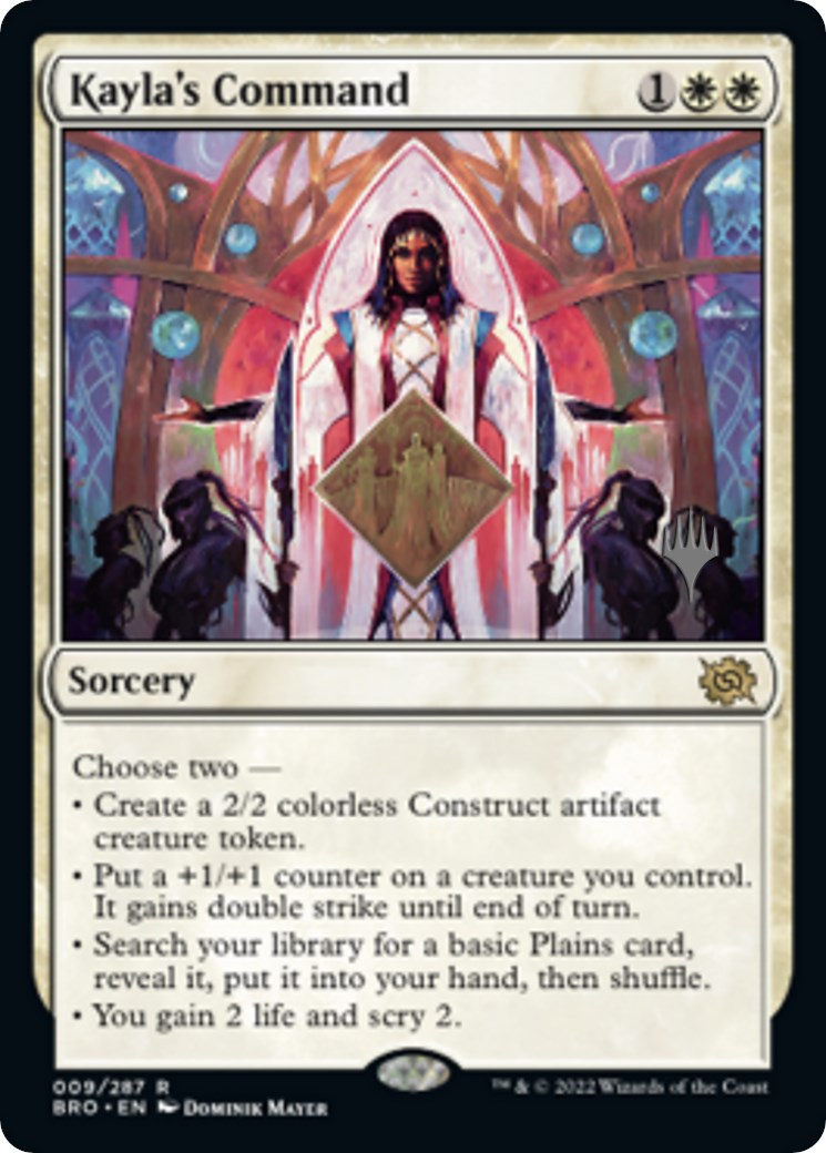 Kayla's Command (Promo Pack) [The Brothers' War Promos] | Card Merchant Takapuna