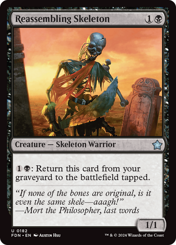 Reassembling Skeleton [Foundations] | Card Merchant Takapuna