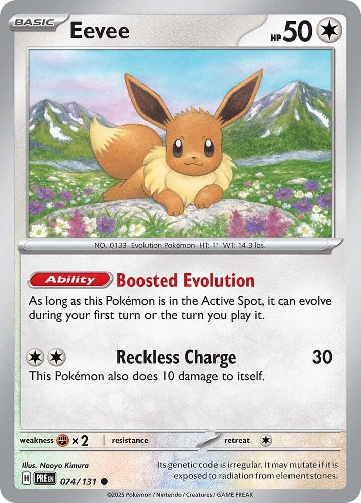 Eevee (074/131) [Scarlet & Violet: Prismatic Evolutions] | Card Merchant Takapuna