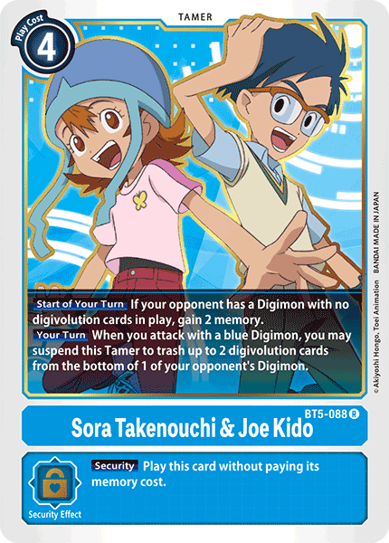 Sora Takenouchi & Joe Kido [BT5-088] [Battle of Omni] | Card Merchant Takapuna