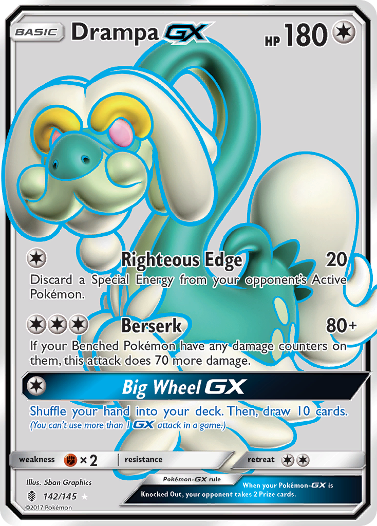 Drampa GX (142/145) [Sun & Moon: Guardians Rising] | Card Merchant Takapuna