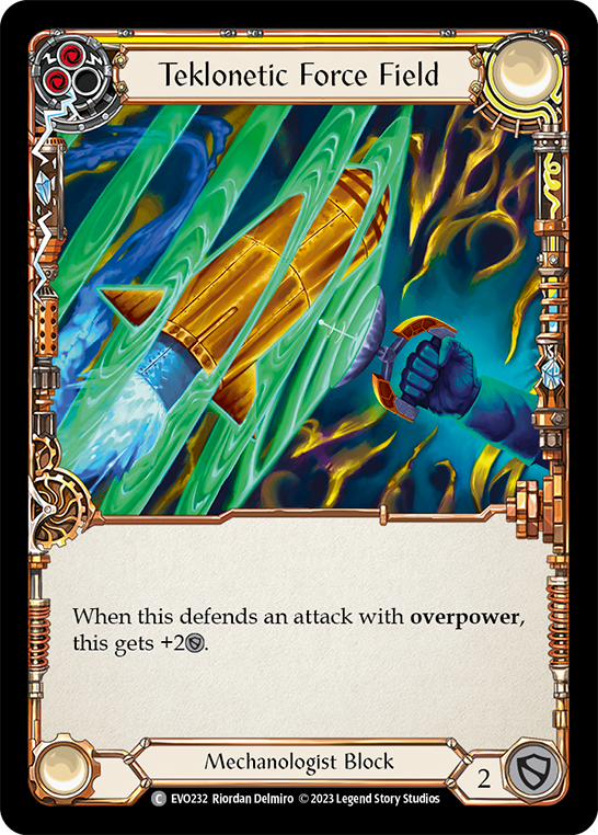 Teklonetic Force Field (Yellow) [EVO232] (Bright Lights) | Card Merchant Takapuna