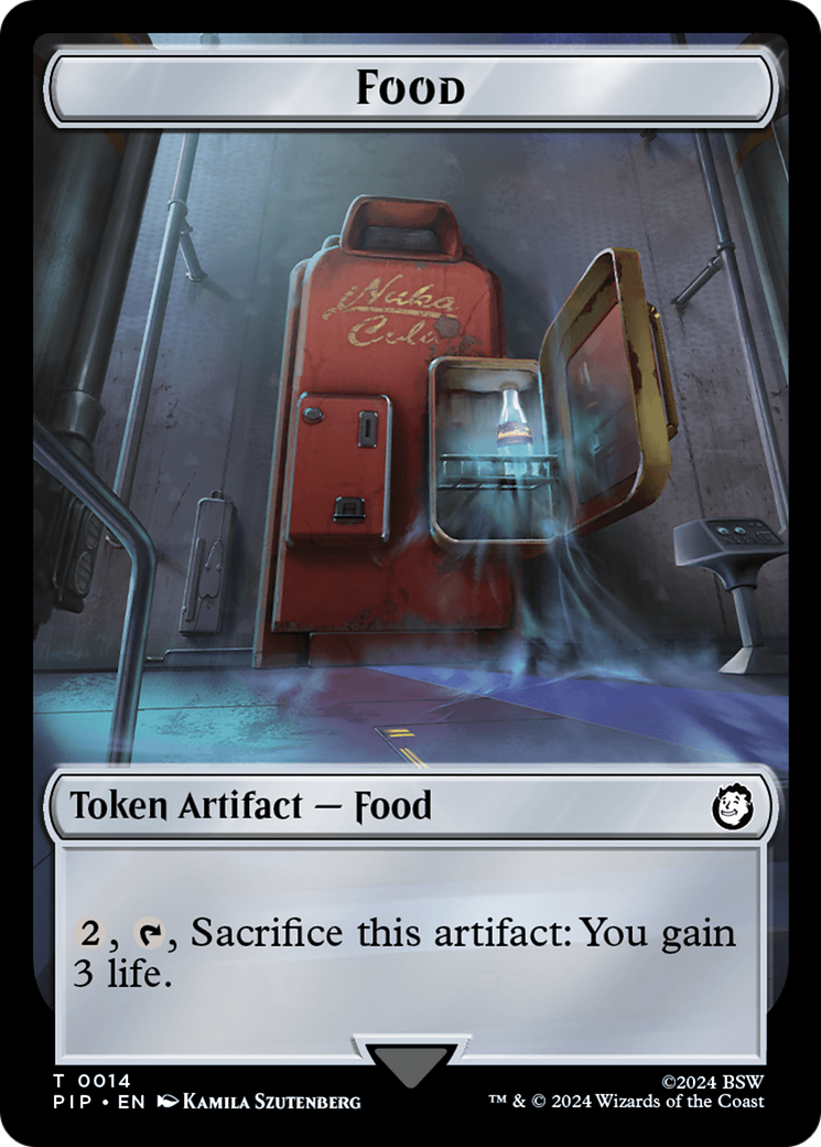 Food (0014) // Soldier (0010) Double-Sided Token [Fallout Tokens] | Card Merchant Takapuna