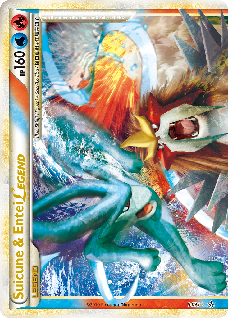 Suicune & Entei LEGEND (94/95) [HeartGold & SoulSilver: Unleashed] | Card Merchant Takapuna