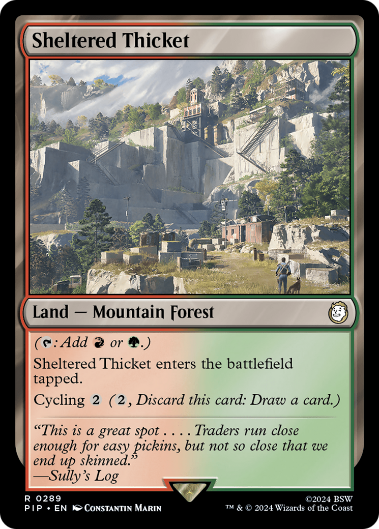 Sheltered Thicket [Fallout] | Card Merchant Takapuna