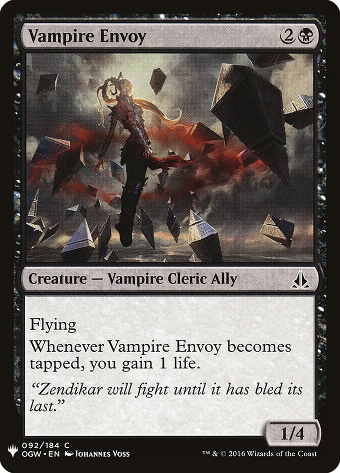 Vampire Envoy [Mystery Booster] | Card Merchant Takapuna