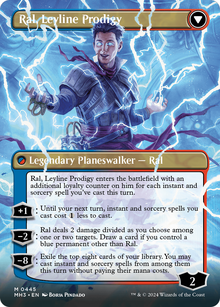 Ral, Monsoon Mage // Ral, Leyline Prodigy (Borderless) [Modern Horizons 3] | Card Merchant Takapuna