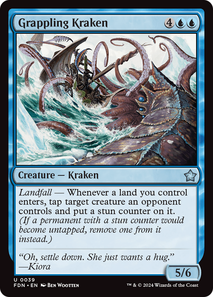 Grappling Kraken [Foundations] | Card Merchant Takapuna