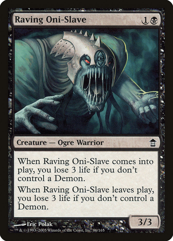 Raving Oni-Slave [Saviors of Kamigawa] | Card Merchant Takapuna