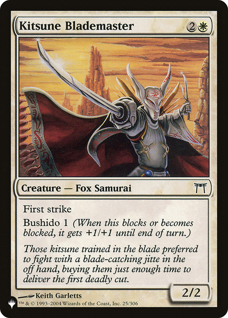 Kitsune Blademaster [The List Reprints] | Card Merchant Takapuna