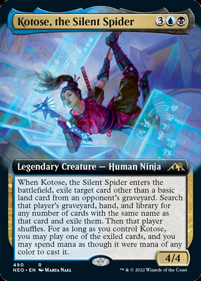 Kotose, the Silent Spider (Extended Art) [Kamigawa: Neon Dynasty] | Card Merchant Takapuna