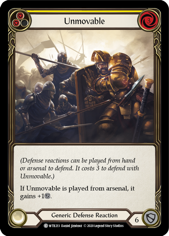 Unmovable (Yellow) [U-WTR213] (Welcome to Rathe Unlimited)  Unlimited Normal | Card Merchant Takapuna