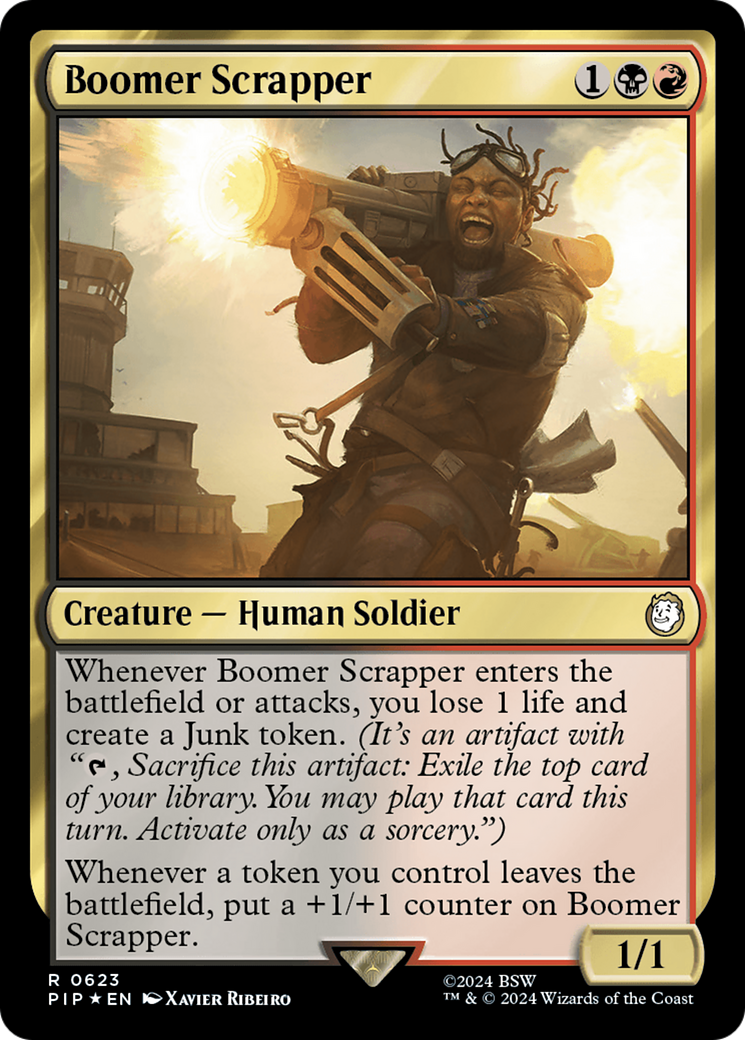 Boomer Scrapper (Surge Foil) [Fallout] | Card Merchant Takapuna