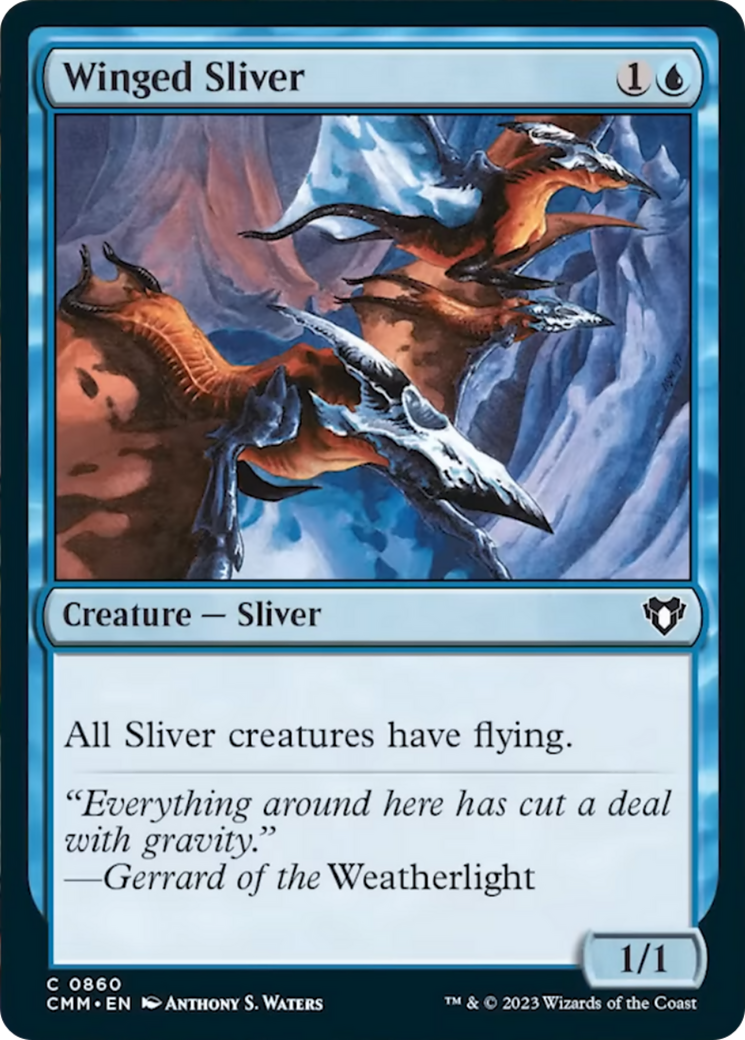 Winged Sliver [Commander Masters] | Card Merchant Takapuna