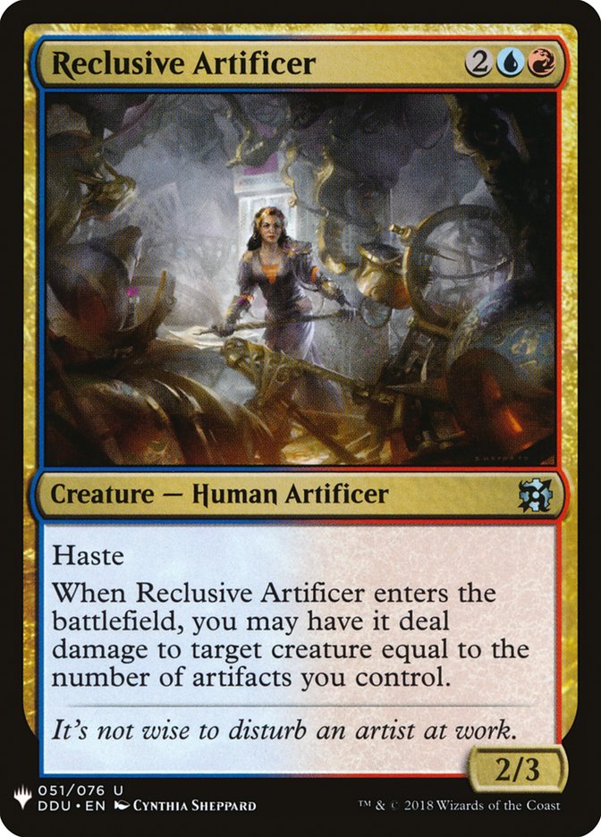 Reclusive Artificer [Mystery Booster] | Card Merchant Takapuna