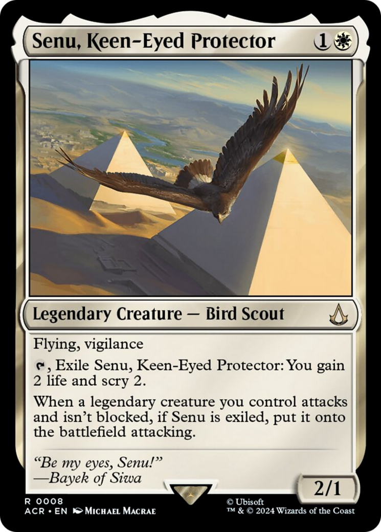 Senu, Keen-Eyed Protector [Assassin's Creed] | Card Merchant Takapuna