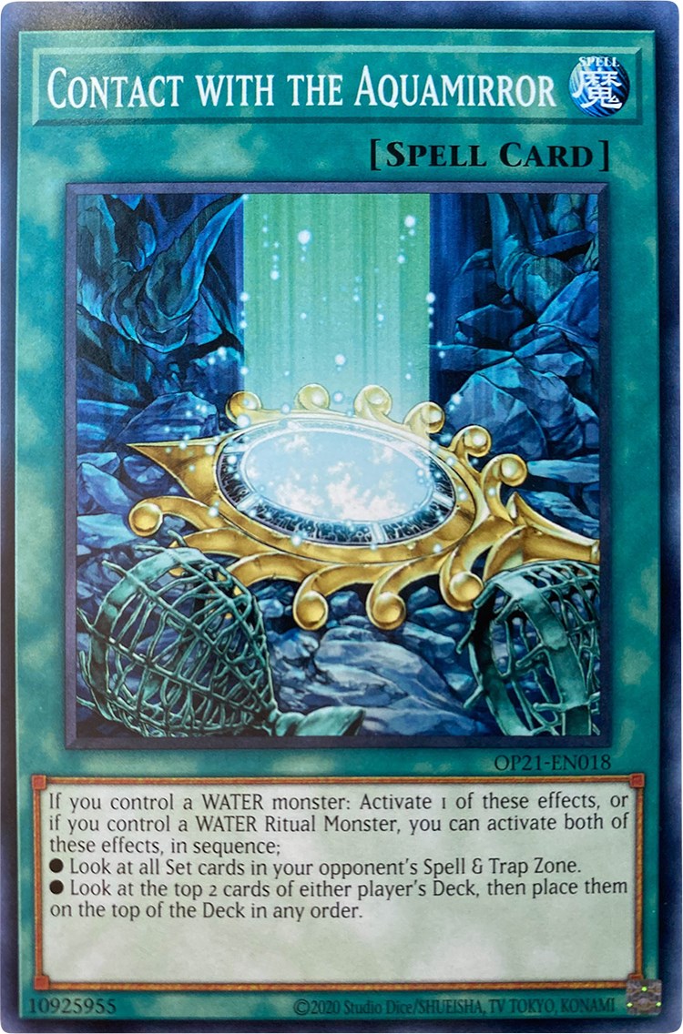 Contact with the Aquamirror [OP21-EN018] Common | Card Merchant Takapuna