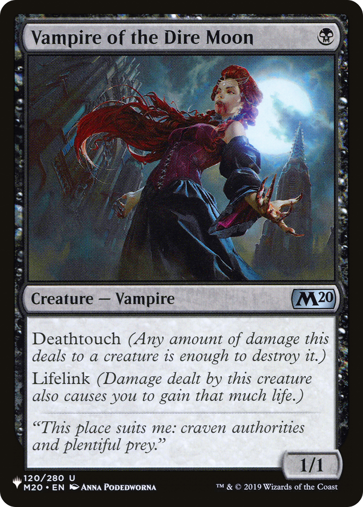 Vampire of the Dire Moon [The List] | Card Merchant Takapuna