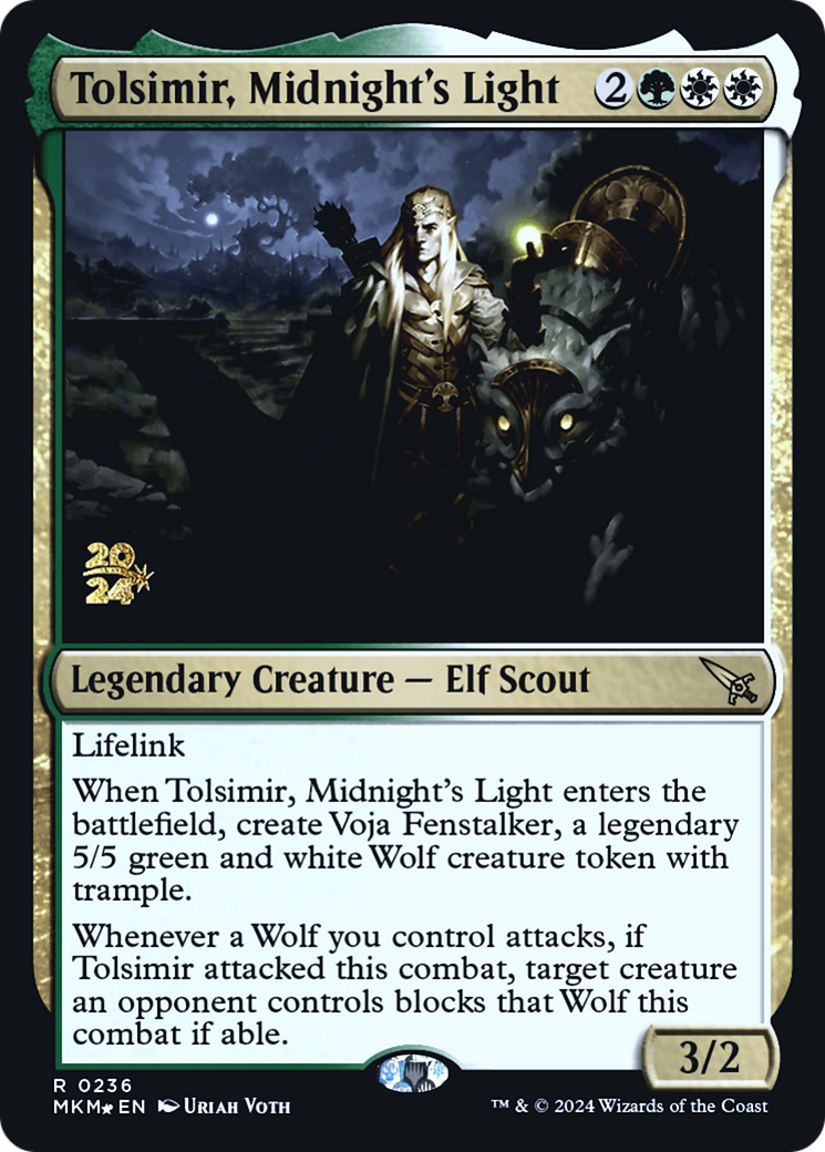 Tolsimir, Midnight's Light [Murders at Karlov Manor Prerelease Promos] | Card Merchant Takapuna