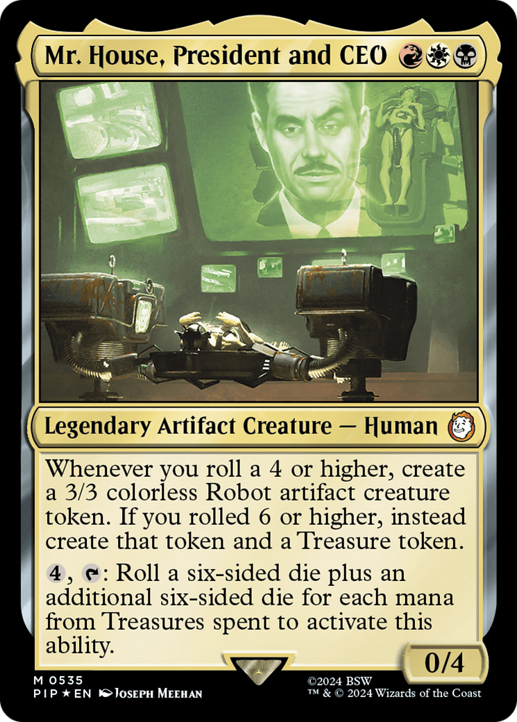 Mr. House, President and CEO (Surge Foil) [Fallout] | Card Merchant Takapuna